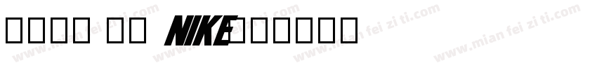 2022 耐克 Nike字体转换